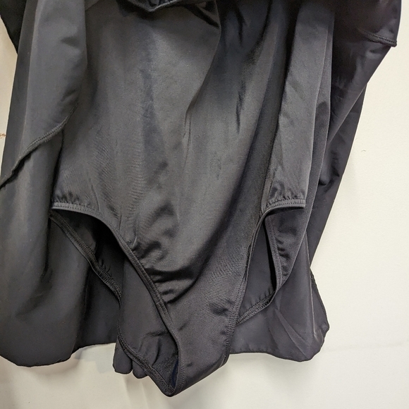 Figure Magic Black Slimming Ruched Swim Dress 12 - Picture 7 of 10